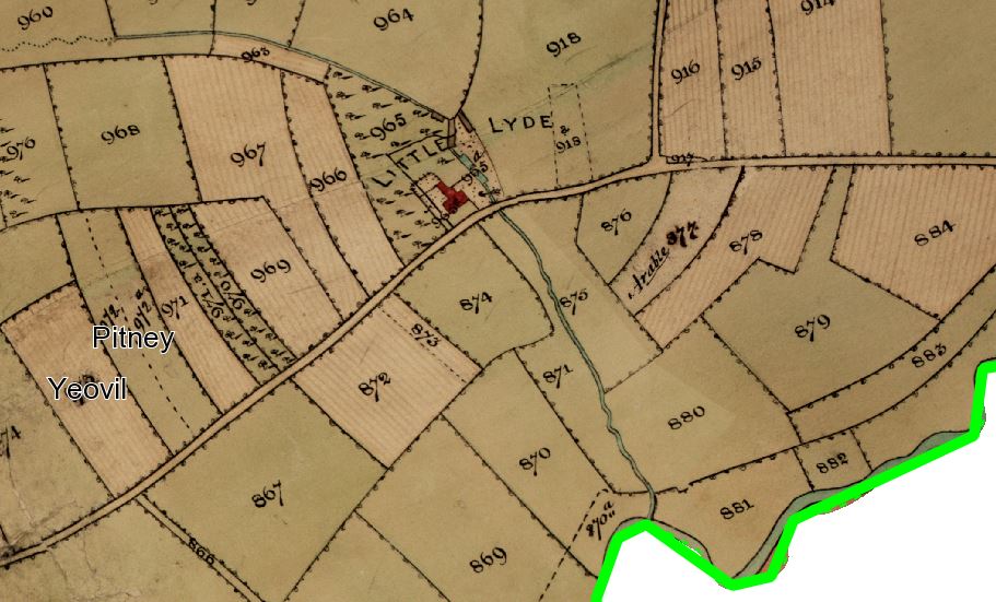 Little Lyde Tithe Map