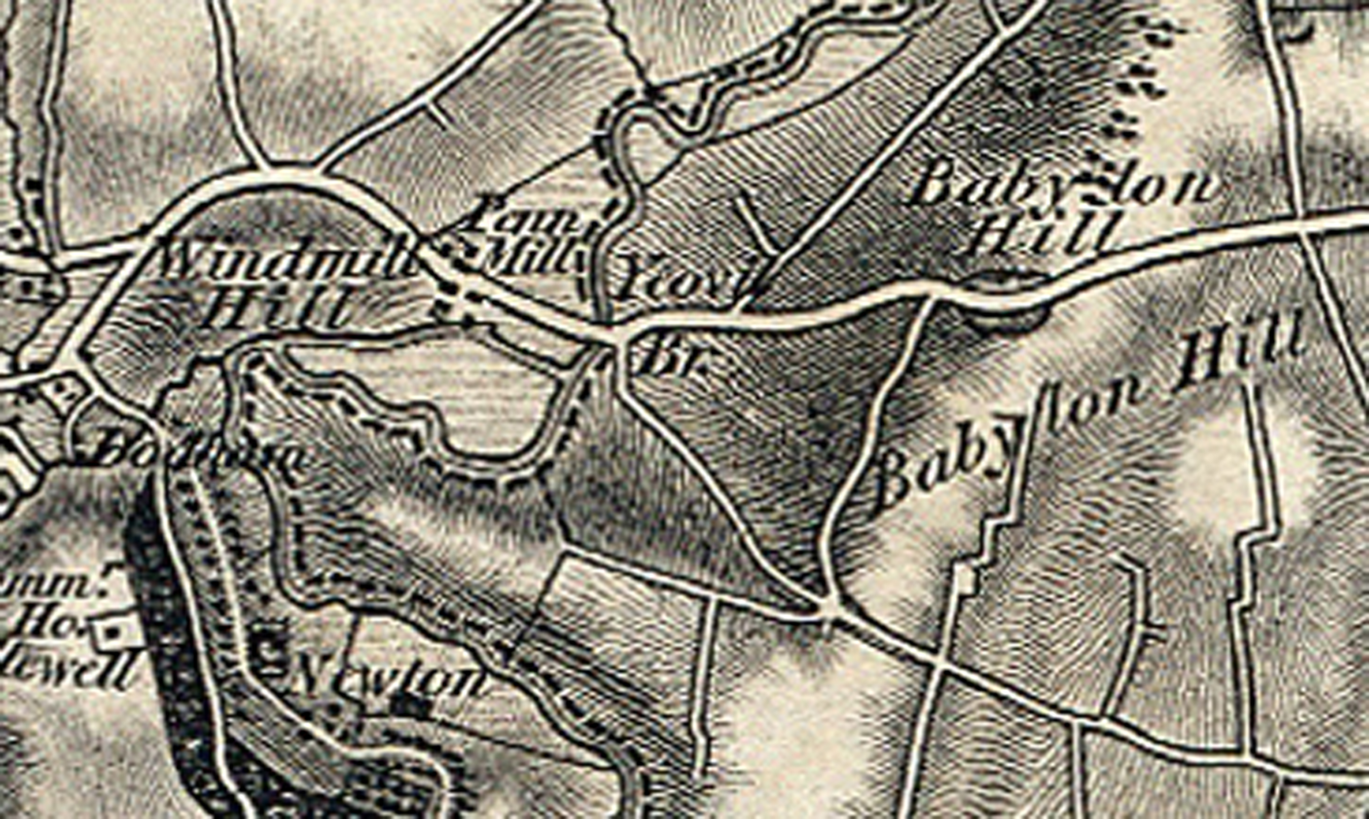 1811 OS Babylon Hill section