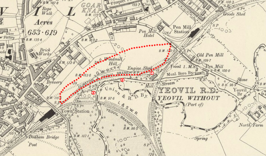1901 map with walk