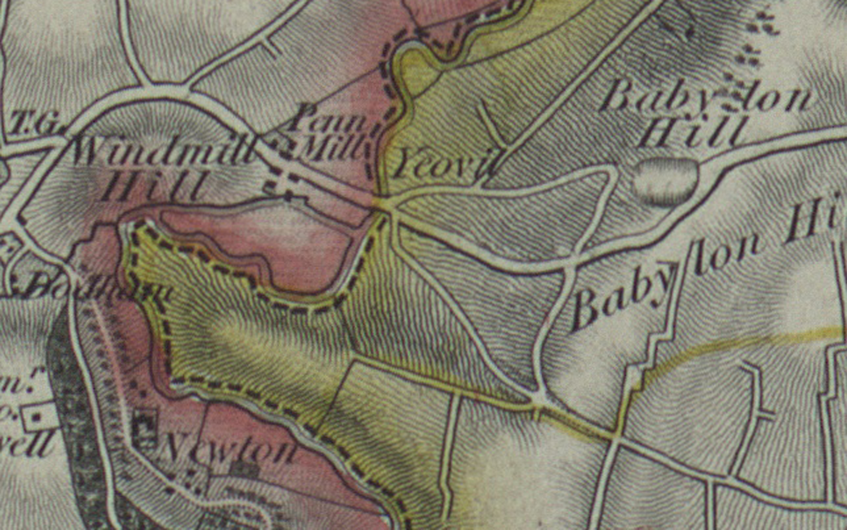 Sherborne_1830_1840 Babylon Hill section