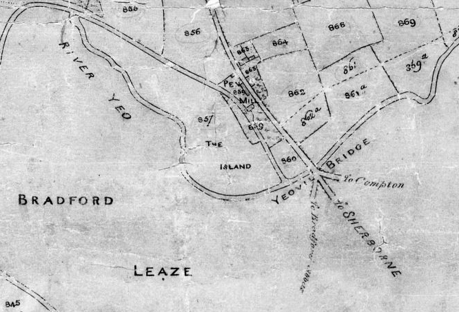 Tithe Map bw Babylon Hill section